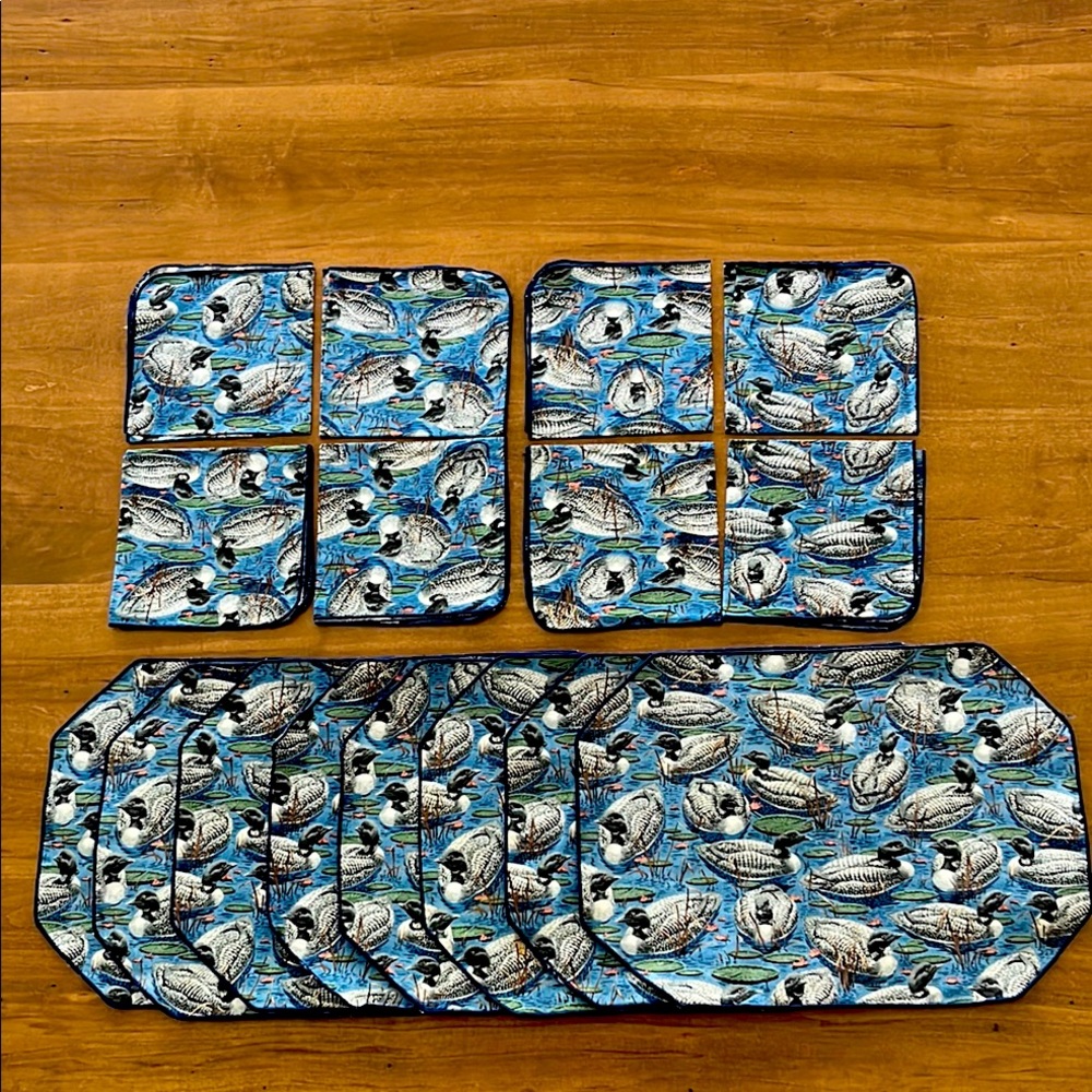 Loon Placemat and Napkin Set of 8